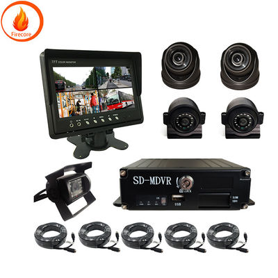VGA Araç Kamerası İzleme Sistemi yarı küresel 5 Yolu Kamyon DVR Kaydedici