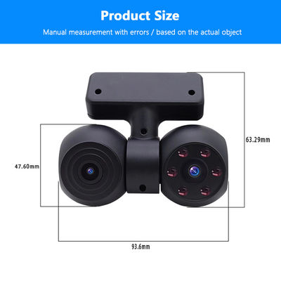 Patentli Tasarım HP 1080P Mini Dash Cam Araç Balık Gözü İçin Gizli Çift Kamera
