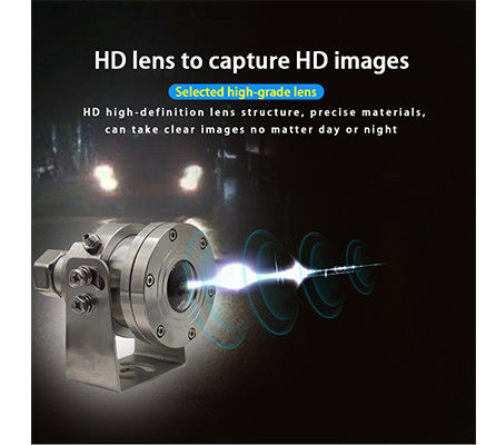 4K CCTV Patlama Karşıtı Balık Gözü PTZ Kamera Kamyon için Paslanmaz Çelik Dahili MIC Starlight IR