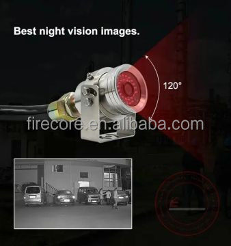 4K CCTV Patlama Karşıtı Balık Gözü PTZ Kamera Kamyon için Paslanmaz Çelik Dahili MIC Starlight IR